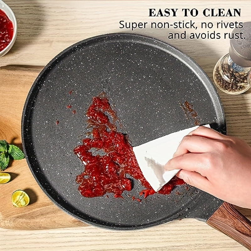 1pc of Non-Stick Flat Frying Pan for Home Use, Made of Stone, Versatile for Cooking Steak, Frying Eggs, And Making Pancakes