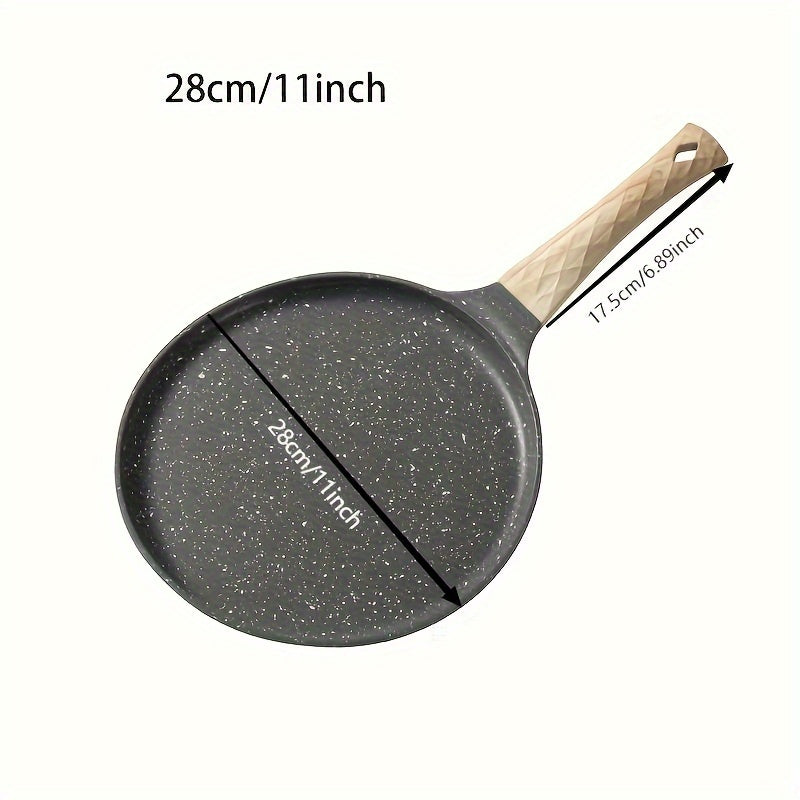 1pc of Non-Stick Flat Frying Pan for Home Use, Made of Stone, Versatile for Cooking Steak, Frying Eggs, And Making Pancakes