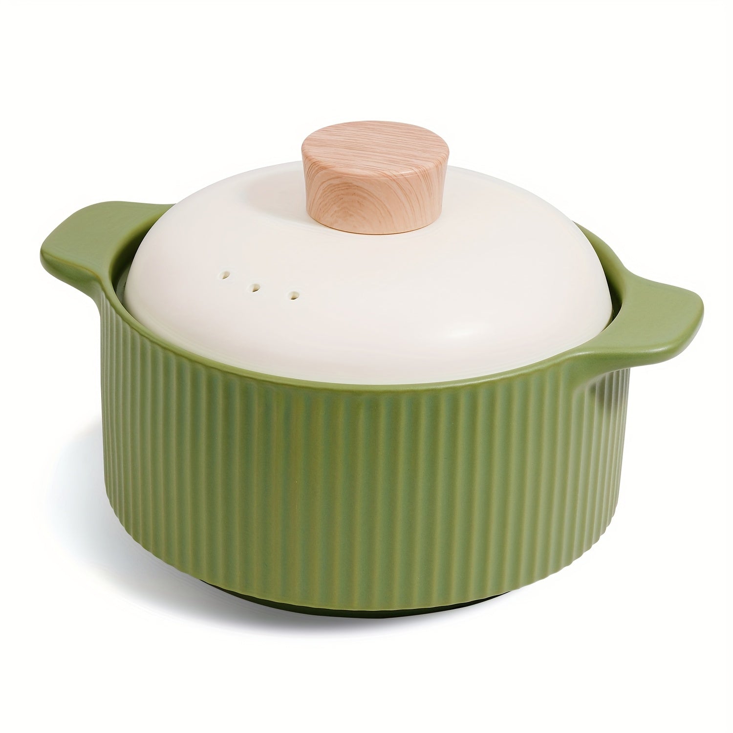 Ceramic Cooking Pot, Stew Pot - High-Temperature Resistant, Non-Stick, Easy to Clean, Making Toast- Ideal for Stews, Soups & Porridge, Suitable for Gas Stoves And Ovens, Family Gathering