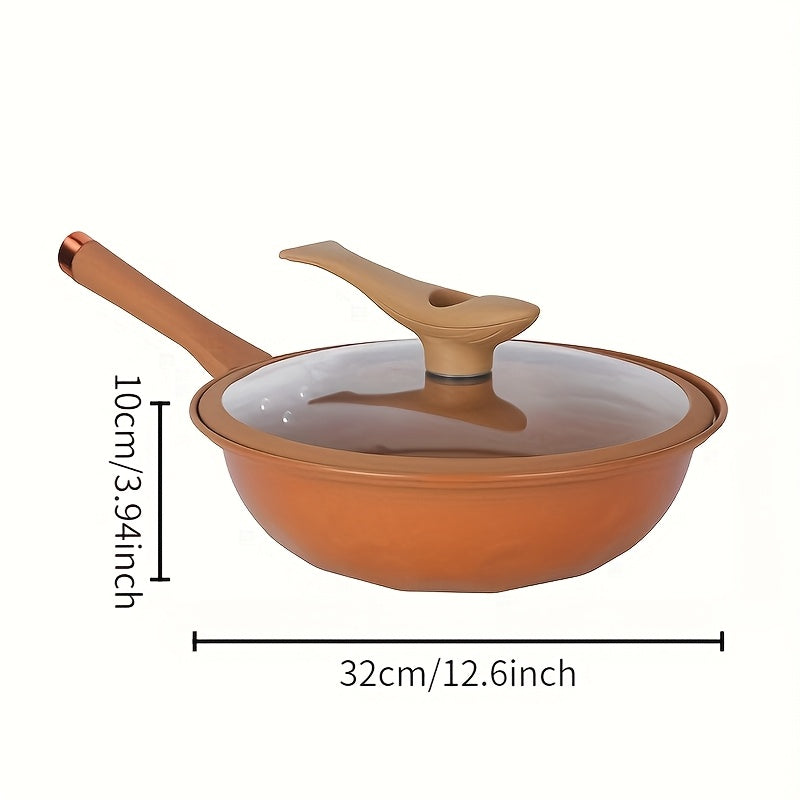 New Home Multi-functional Advanced Cast Iron Pan Non-stick Micro Pressure Pan Suitable For Fried Egg Steak Durable Heat-resistant Handle