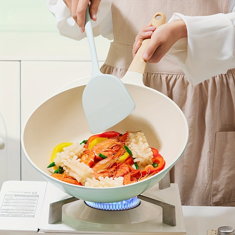 Ceramic Inside & Outside 1pc Titanium-Containing Ceramic-Coated Nonstick Wok | 28cm with Lid, Stay-Cool Handles, PFOA-Free, PTFE-Free, Easy to Clean, Induction & All Cooktops Compatible