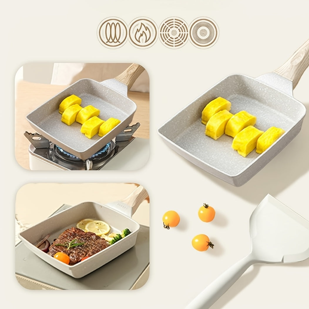 Home Japanese Cuisine Tamako Yaki Breakfast Pot, Wheat Rice Stone Non Stick Pot