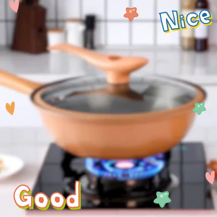 New Home Multi-functional Advanced Cast Iron Pan Non-stick Micro Pressure Pan Suitable For Fried Egg Steak Durable Heat-resistant Handle