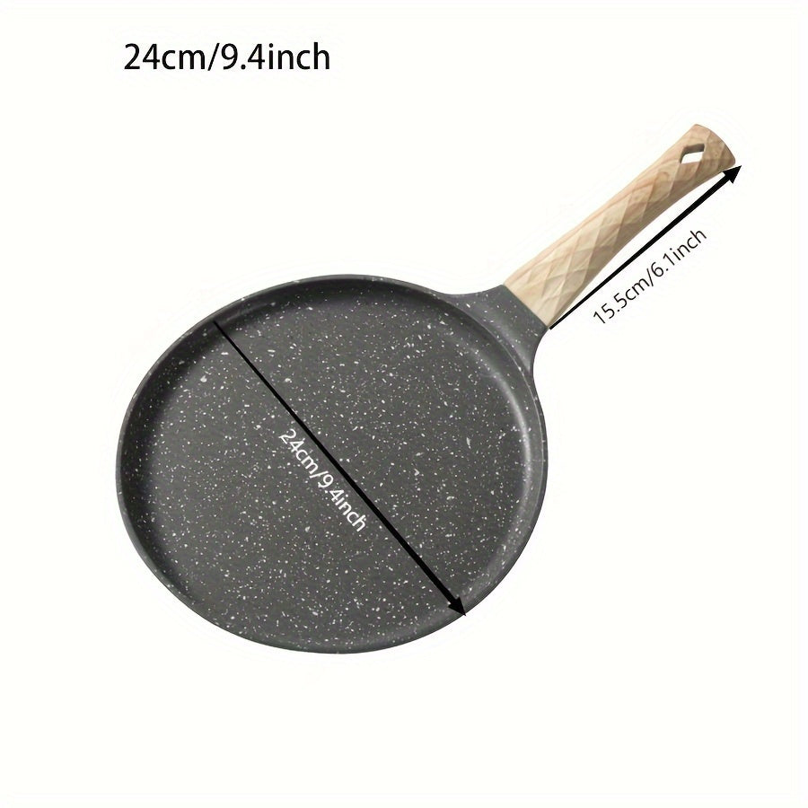 1pc of Non-Stick Flat Frying Pan for Home Use, Made of Stone, Versatile for Cooking Steak, Frying Eggs, And Making Pancakes