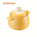 Supor Ceramic Clay Pot for Stewing, Home Use Gas Stove Cooking Rice and Soup High Temperature Resistant Non-Cracking Sandpot