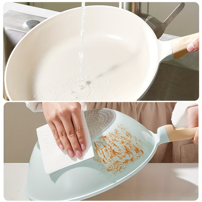 Ceramic Inside & Outside 1pc Titanium-Containing Ceramic-Coated Nonstick Wok | 28cm with Lid, Stay-Cool Handles, PFOA-Free, PTFE-Free, Easy to Clean, Induction & All Cooktops Compatible