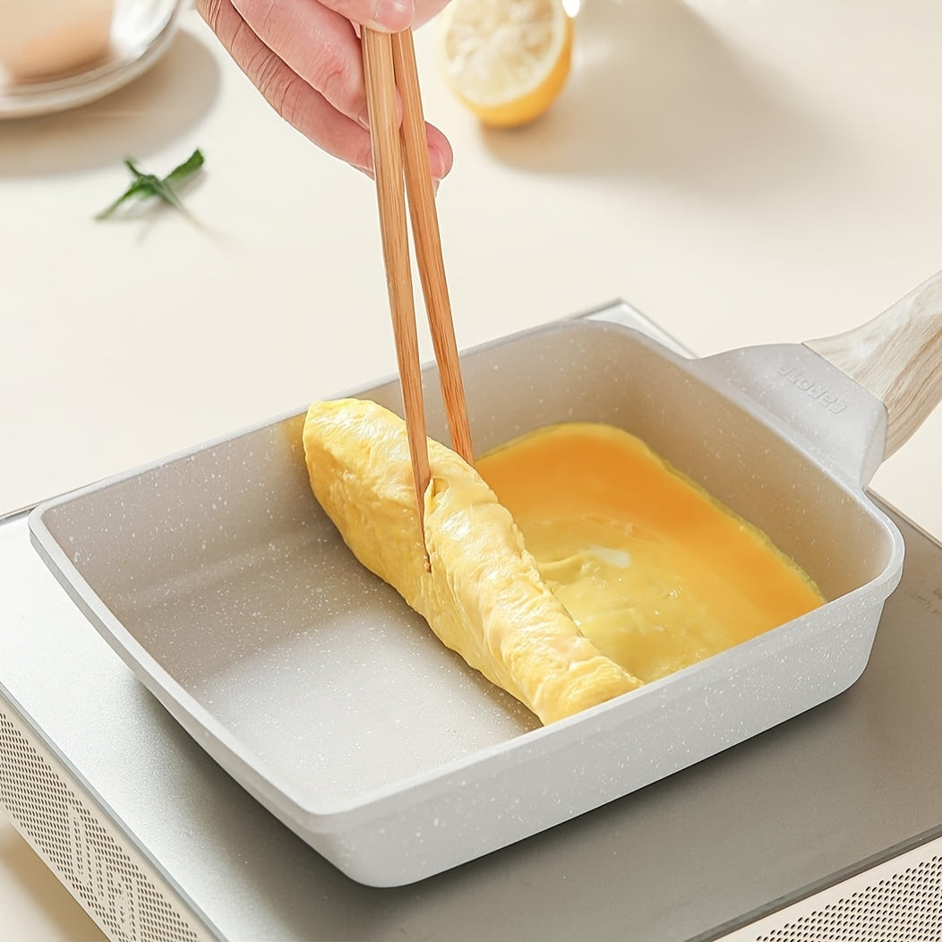 Home Japanese Cuisine Tamako Yaki Breakfast Pot, Wheat Rice Stone Non Stick Pot