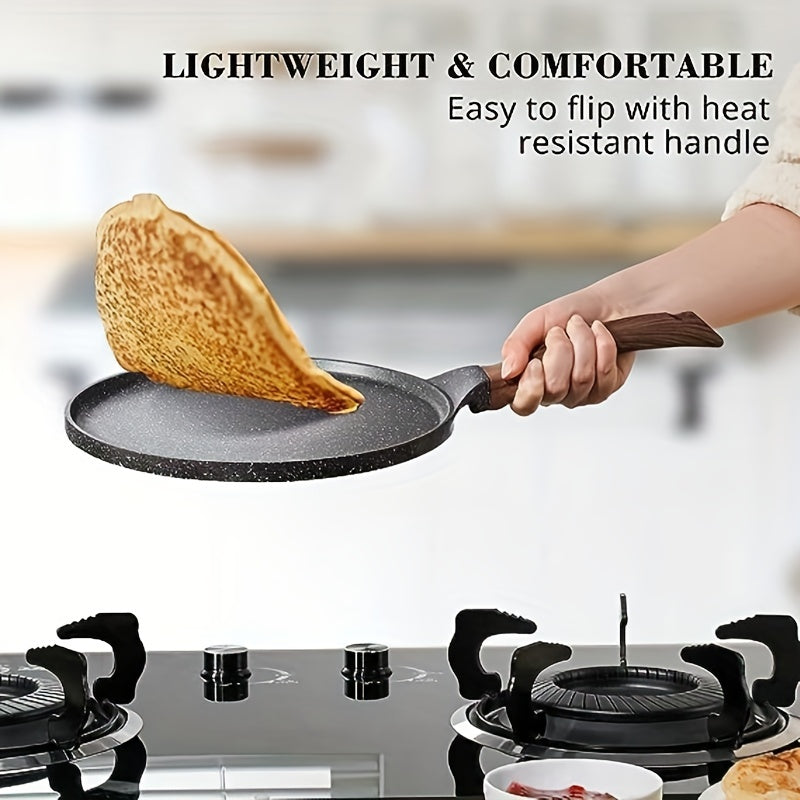 1pc of Non-Stick Flat Frying Pan for Home Use, Made of Stone, Versatile for Cooking Steak, Frying Eggs, And Making Pancakes