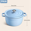 1pc 1.06gal Non-Stick Soup Pot | 24cm\u002F9in Thickened Multi-functional Household Pot, Easy to Clean, Suitable for Gas Stove and Induction Cooker