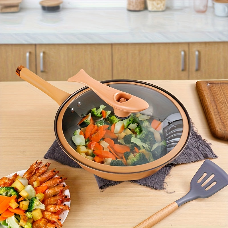 New Home Multi-functional Advanced Cast Iron Pan Non-stick Micro Pressure Pan Suitable For Fried Egg Steak Durable Heat-resistant Handle