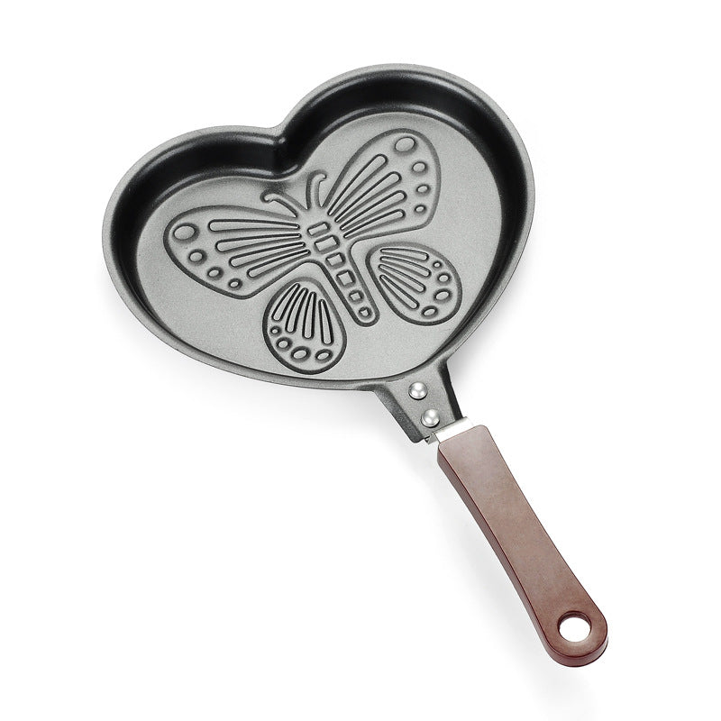 Mini Cartoon Non Stick Pan | Animal Heart Pattern Omelette Pan