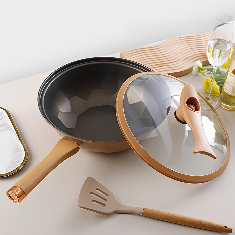 New Home Multi-functional Advanced Cast Iron Pan Non-stick Micro Pressure Pan Suitable For Fried Egg Steak Durable Heat-resistant Handle