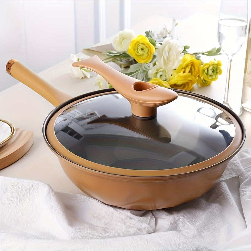 New Home Multi-functional Advanced Cast Iron Pan Non-stick Micro Pressure Pan Suitable For Fried Egg Steak Durable Heat-resistant Handle