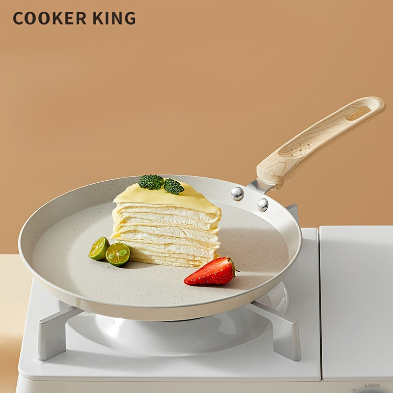 COOKER KING, 1pc Nonstick Frying Pan, Griddle Pan with Ceramic Coating, Non-Toxic, PFOA-Free, Induction Compatible, Works on All Cooktops. Kitchen Accessories, Christmas Gift