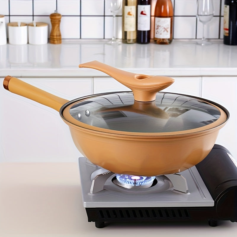 New Home Multi-functional Advanced Cast Iron Pan Non-stick Micro Pressure Pan Suitable For Fried Egg Steak Durable Heat-resistant Handle