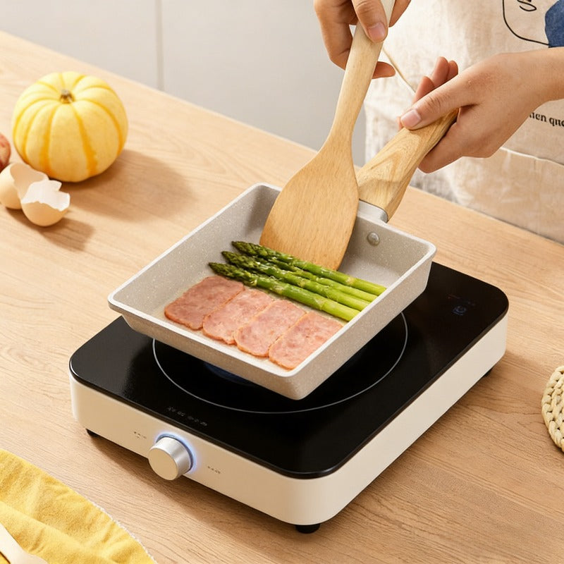 Japanese Egg Custard Pan Non-stick Frying Pan Square Steak Frying Pan Malien Stone Breakfast Pan Egg Roll Frying Pan